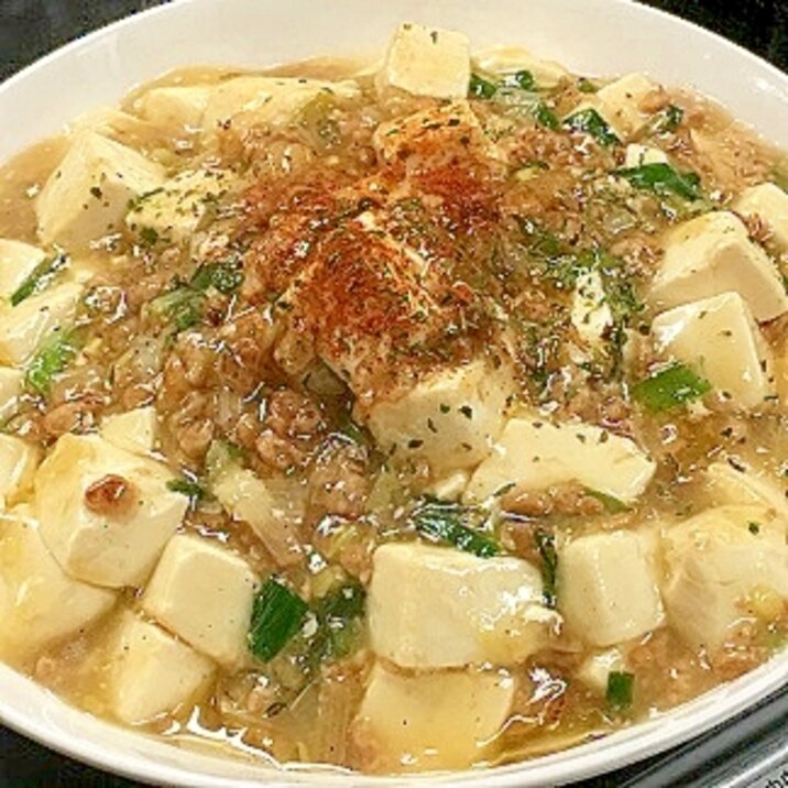 大豆ミートで広東風(辛くない)麻婆豆腐